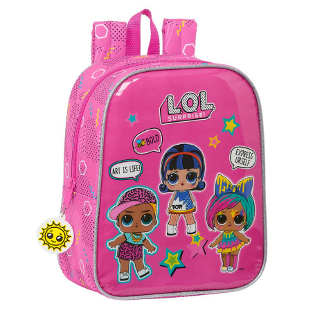 MOCHILA GUARDERIA ADAPT.CARRO LOL SURPRISE! "ART CLUB" 612120232 27*22 SAFTA22