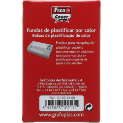 FUNDA PLASTIFICAR  54*86 TARJETA CREDITO 125M C/100U GRAFOPLAS 01 02 14 00