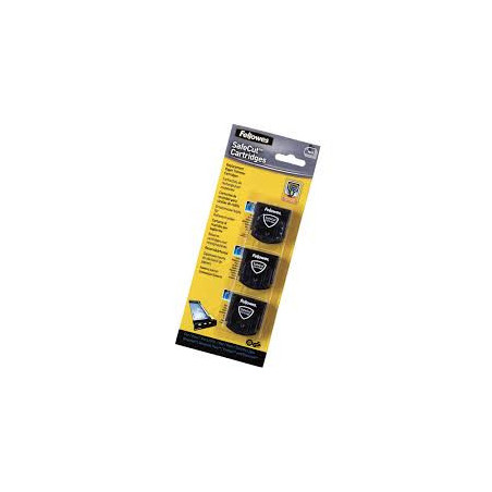 CUCHILLA FELLOWES FUSION REPUESTO BLISTER 3U SURTIDAS 54113