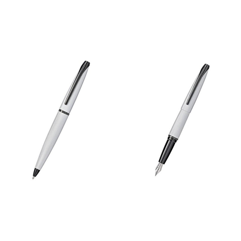 JUEGO BOLIGRAFO PLUMA CROSS ATX CROMADO 887-43MS