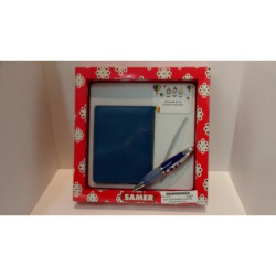 JUEGO LEBER BOLIGRAFO TARJETERO ESTUCHE AZUL 91.322 ^