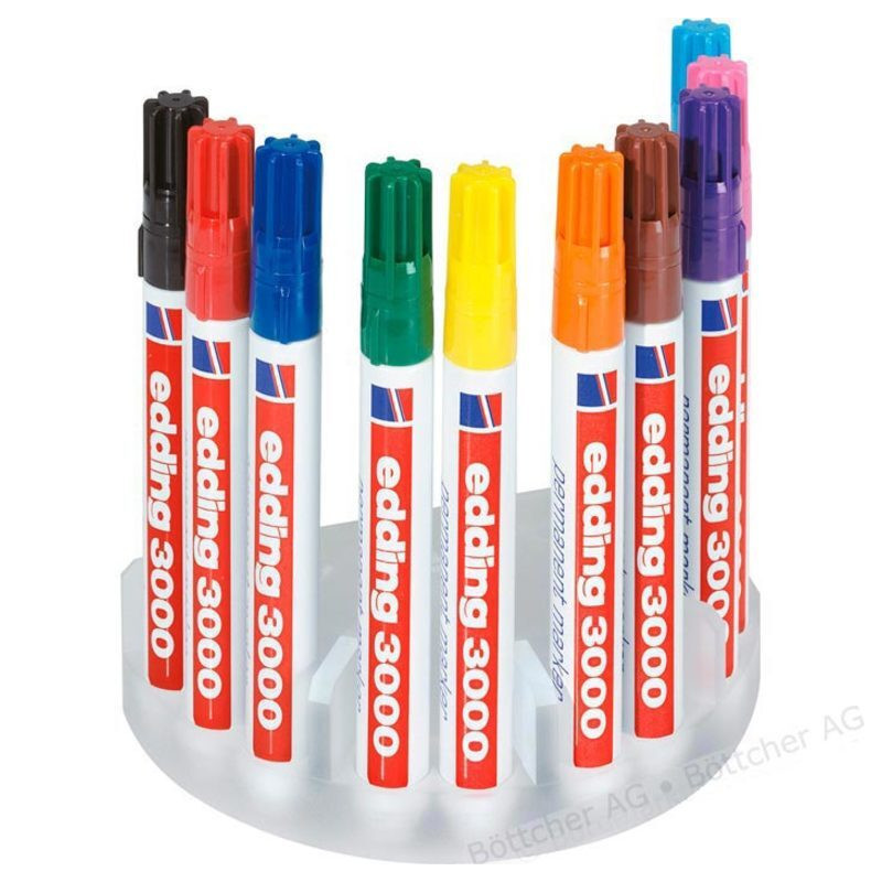 MARCD. EDDING Nº 3000 SURTIDO 10 COLORES C/SOPORTE 3000-10S