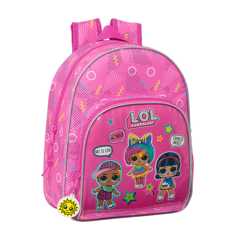 MOCHILA INFANTIL ADAPT.CARRO LOL SURPRISE! "ART CLUB" 612120609 34*28 SAFTA22