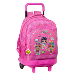 MOCHILA GDE C/RUEDAS COMPACT EXTRAIBLE LOL SURPRISE! "ART CLUB" 612120918 45*33 SAFTA22