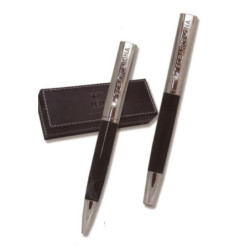 JUEGO BOLIGRAFO CYP ROLLER FCBARCELONA CROMADO SET-25-BC ^