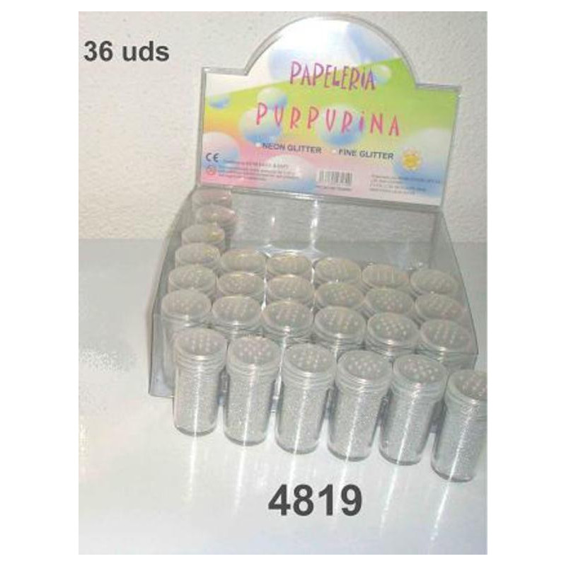 PURPURINA WG SUPERFINA METAL PLATA C/36U 48190