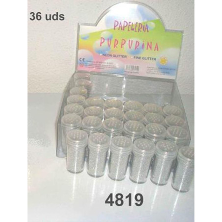 PURPURINA WG SUPERFINA METAL PLATA C/36U 48190