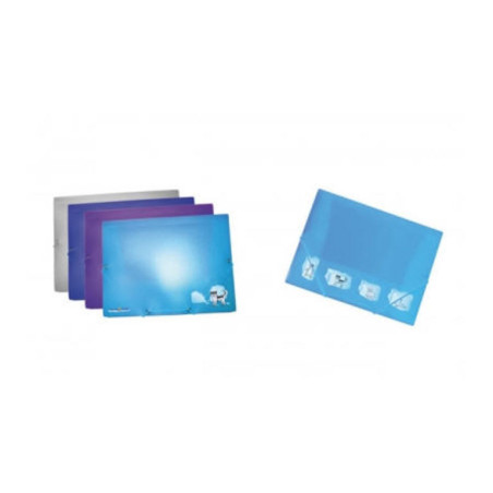 CARPETA GOMAS SOLAPAS A-4 PRYSE PP ARTICO 4680010 ^