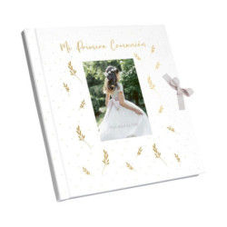 LIBRO COMUNION ARGU NIÑA MARCO DE FOTOS HOLOGRAFICO TRIGO  49421 UNIDAD