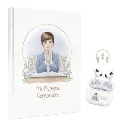 LIBRO COMUNION ARGU NIÑO ORLA + AURICULARES BLUETOOTH 49424 UNIDAD