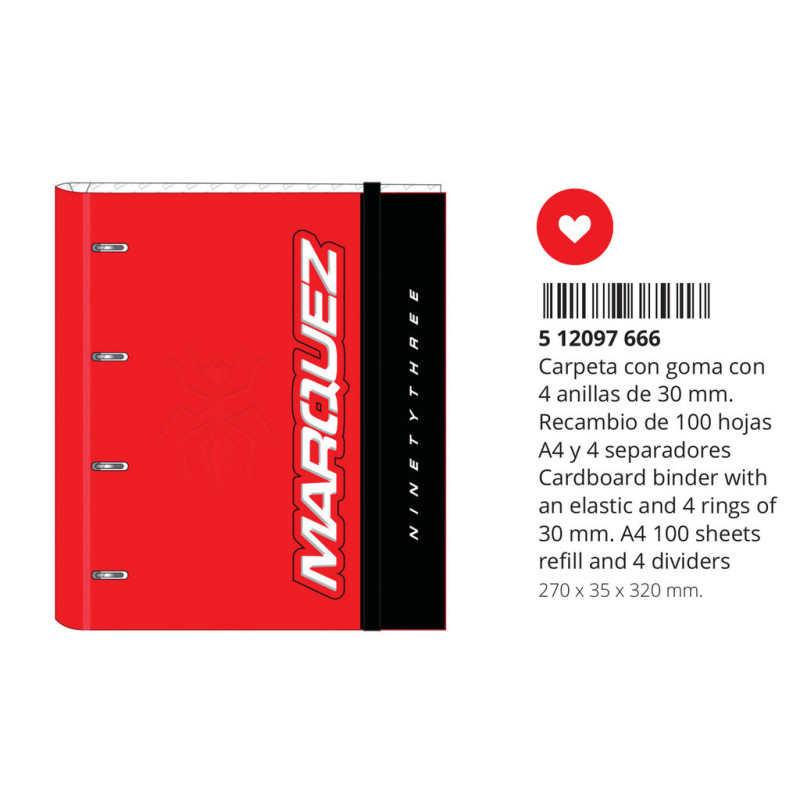 CARPEBLOC 4A 30MM C/RECAMBIO MARC MARQUEZ 512097666 32*27 SAFTA22