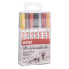 MARCD. APLI ULTRA PERMANENT PEN BLISTER 14 COLORES SURTIDOS PUNTA FINA 17695
