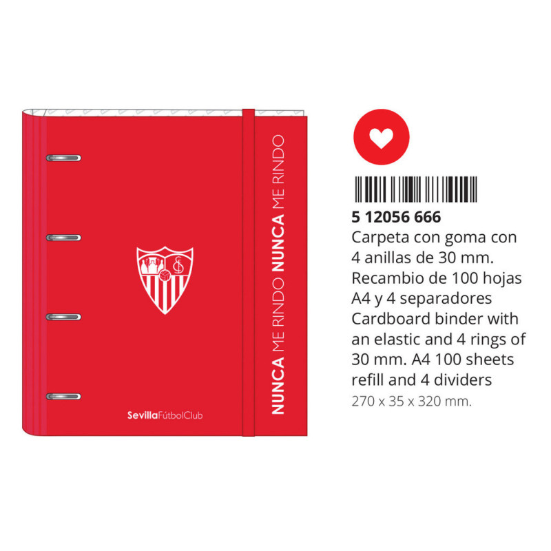 CARPEBLOC 4A 30MM C/RECAMBIO SEVILLA FC CORPORATIVA 512056666 32*27 SAFTA22