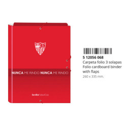 CARPETA FOLIO 3 SOLAPAS SEVILLA FC CORPORATIVA 512056068 33,5*26 SAFTA22