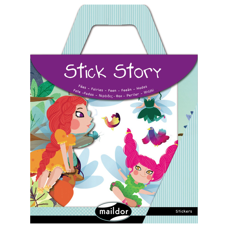 JUEGO MAILDOR STICK STORY HADAS 4 HOJAS ADHESIVOS + FONDO PARA PEGAR AF010O ^