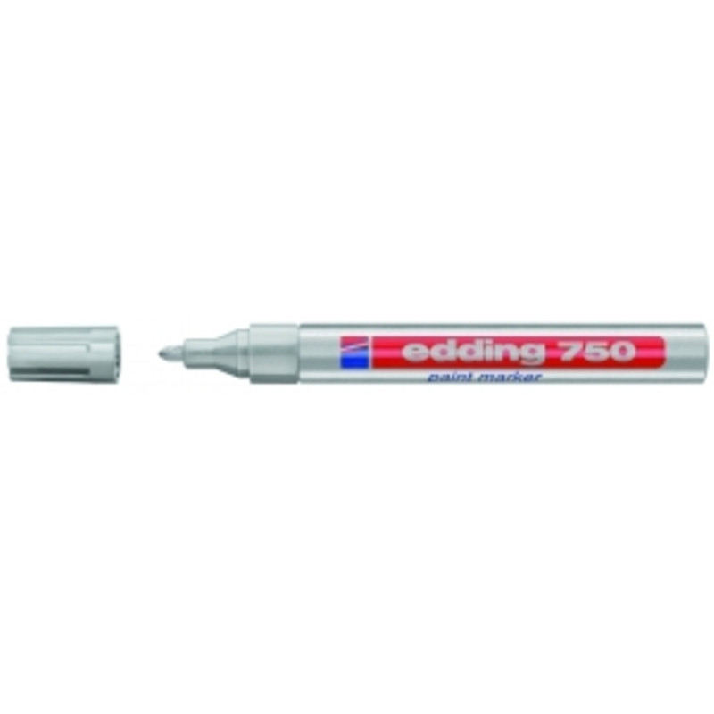 MARCD. EDDING Nº 750 OPACO PLATA C/10U