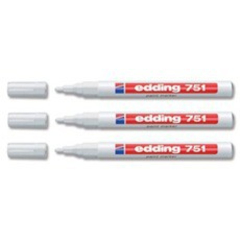 MARCD. EDDING Nº 751 OPACO BLANCO 49 C/10U