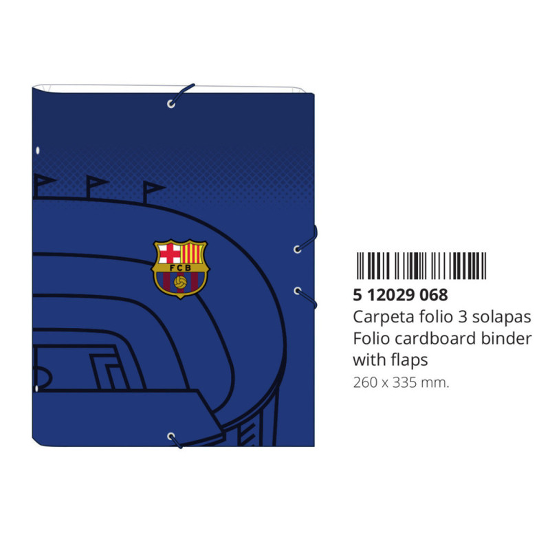 CARPETA FOLIO 3 SOLAPAS F.C.BARCELONA 1ª EQUIP. 20/21 512029068 33,5*26 SAFTA22
