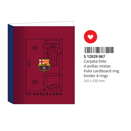 CARPETA FOLIO 4 ANI.MIXTAS F.C.BARCELONA 1ª EQUIP. 20/21 512029067 33*26,5 SAFTA22