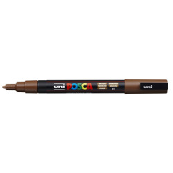 MARCADOR UNI-BALL POSCA PC-3M PUNTA REDONDA 0,9-1,3MM MARRON -21-