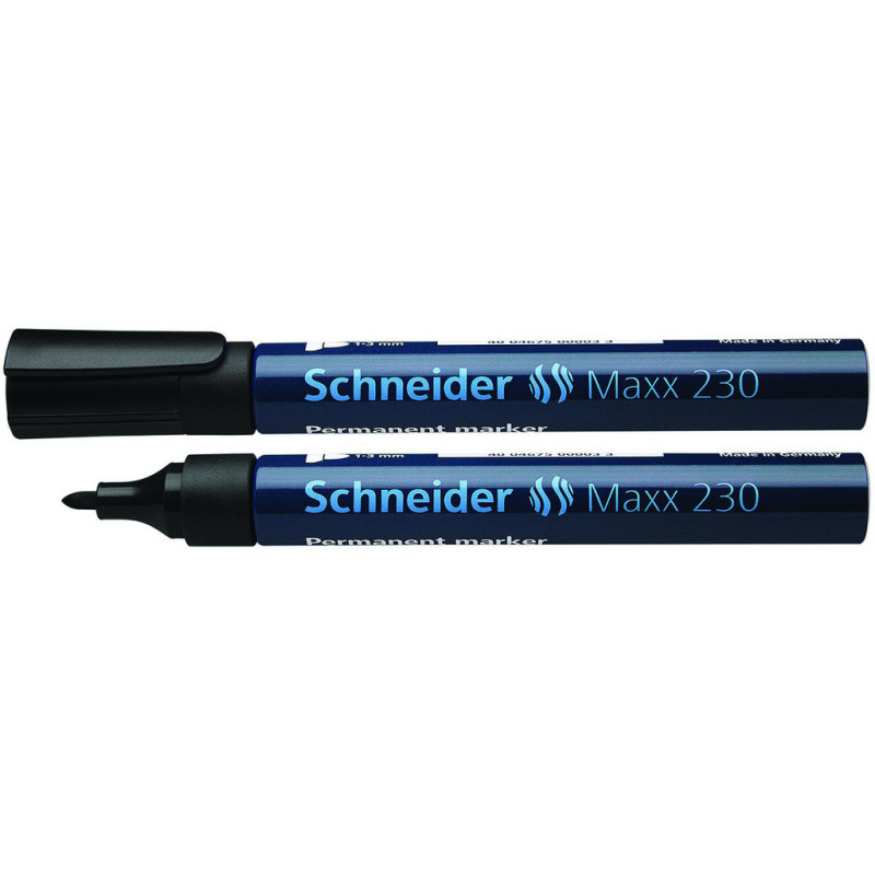 MARCD. SCHNEIDER MAXX 230 CUERPO ALUMINIO PUNTA REDONDA NEGRO 123001 C/10U