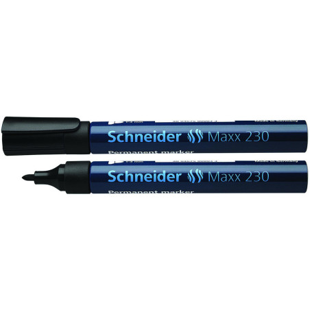 MARCD. SCHNEIDER MAXX 230 CUERPO ALUMINIO PUNTA REDONDA NEGRO 123001 C/10U