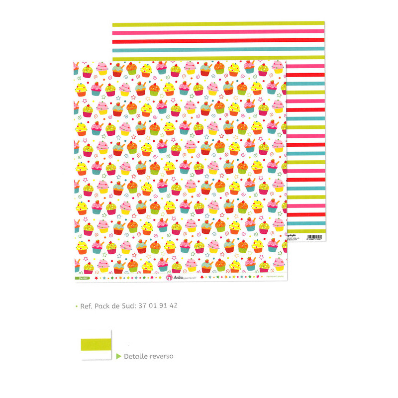CARTULINA GRAFOPLAS ANITA SCRAP 180G DOBLE CARA FIESTA 37019142