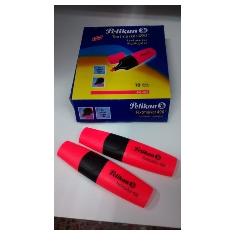 MARCD.FLUOR PELIKAN TEXTMARKER 490 NARANJA C/10U