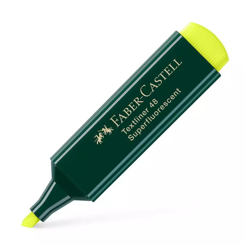 MARCD.FLUOR FABER-CASTELL TEXTLINER 48 AMARILLO C/10U