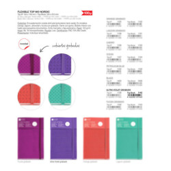 CUADERNO FLEXIBLE BOOK 130 X 210 MM 96 HOJAS LISAS ULTRAVIOLET GRABADO NORDIC MR18 GIFTS2 1142