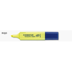 MARCD.FLUOR STAEDTLER TEXTSURFER CLASSIC 364 ROJO C/10U ^