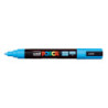MARCADOR UNI-BALL POSCA PC-5M PUNTA REDONDA 1,8-2,5MM AZUL CLARO -8-