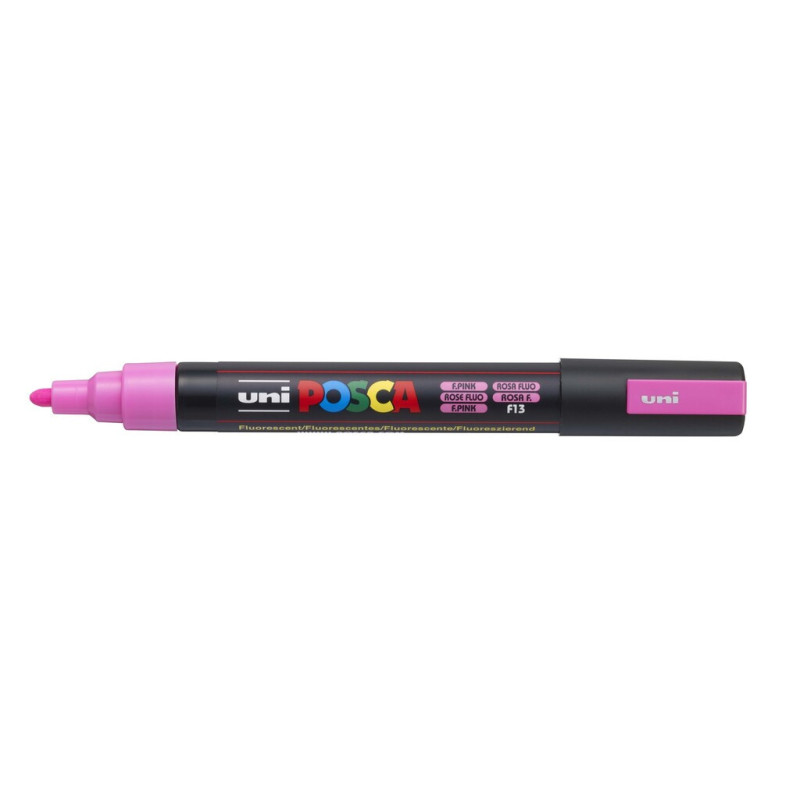 MARCADOR UNI-BALL POSCA PC-5M PUNTA REDONDA 1,8-2,5MM FLUOR ROSA -F13-