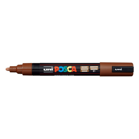 MARCADOR UNI-BALL POSCA PC-5M PUNTA REDONDA 1,8-2,5MM MARRON -21-