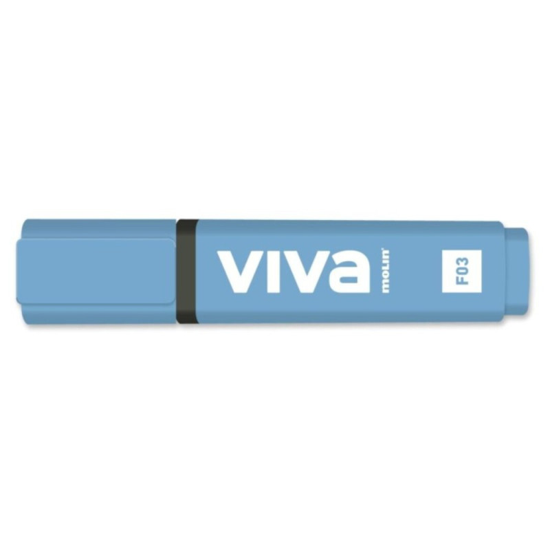 MARCD.FLUOR MOLIN HIGHLIGHTER AZUL RTF240-10-3 C/10U