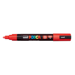 MARCADOR UNI-BALL POSCA PC-5M PUNTA REDONDA 1,8-2,5MM ROJO -15-