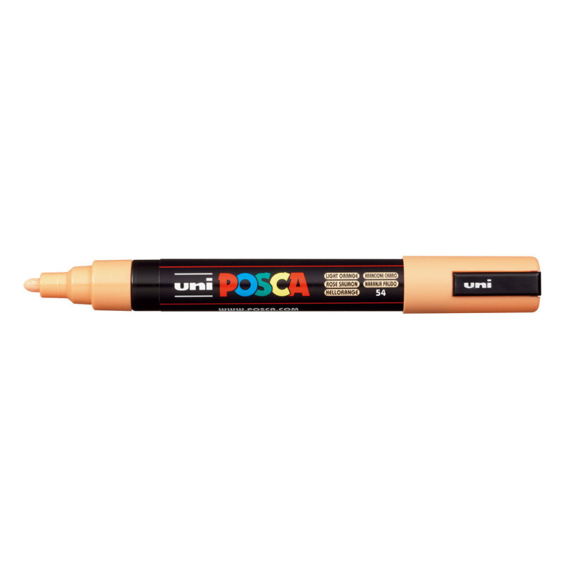 MARCADOR UNI-BALL POSCA PC-5M PUNTA REDONDA 1,8-2,5MM NARANJA CLARO -54-