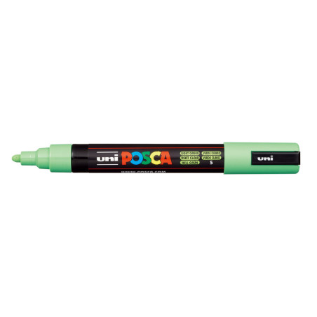 MARCADOR UNI-BALL POSCA PC-5M PUNTA REDONDA 1,8-2,5MM VERDE CLARO -5- 152678000