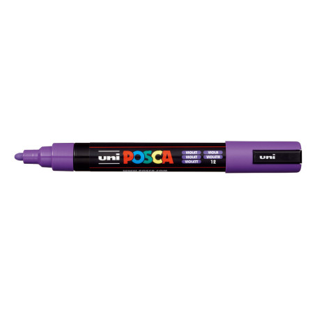 MARCADOR UNI-BALL POSCA PC-5M PUNTA REDONDA 1,8-2,5MM VIOLETA -12-