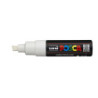MARCADOR UNI-BALL POSCA PC-8K BISEL GRUESO 8MM BLANCO -1-