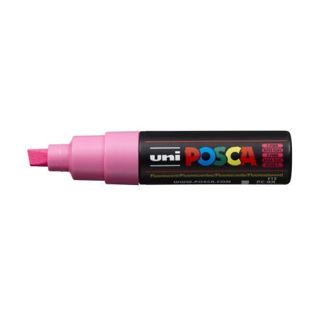 MARCADOR UNI-BALL POSCA PC-8K BISEL GRUESO 8MM FLUOR ROSA -F13-