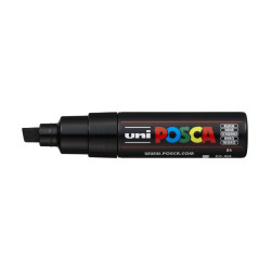 MARCADOR UNI-BALL POSCA PC-8K BISEL GRUESO 8MM NEGRO -24-