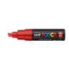 MARCADOR UNI-BALL POSCA PC-8K BISEL GRUESO 8MM ROJO -15-