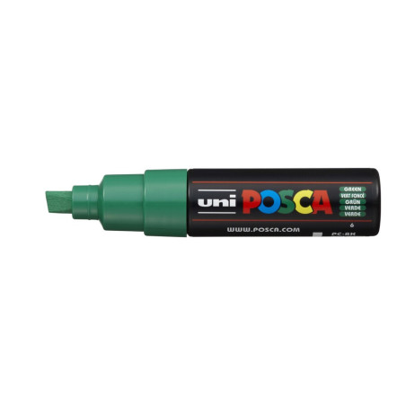 MARCADOR UNI-BALL POSCA PC-8K BISEL GRUESO 8MM VERDE -6-