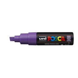MARCADOR UNI-BALL POSCA PC-8K BISEL GRUESO 8MM VIOLETA -12-
