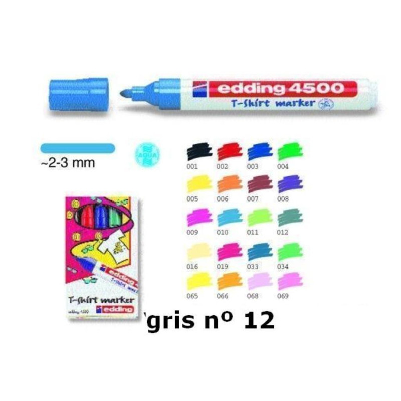 MARCD. EDDING Nº 4500 TELA GRIS