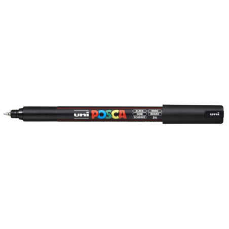 MARCADOR UNI-BALL POSCA PC-1MR PUNTA EXTRA FINA 0,7MM NEGRO -24-