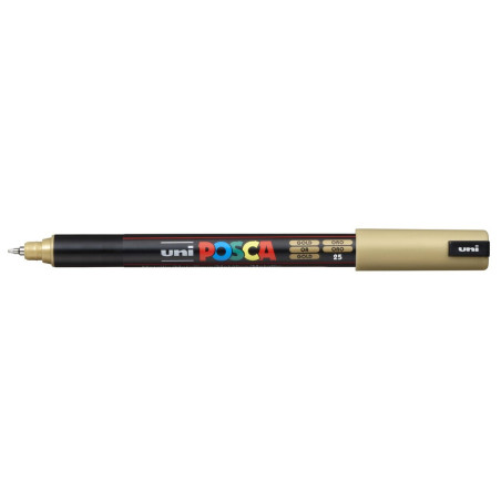MARCADOR UNI-BALL POSCA PC-1MR PUNTA EXTRA FINA 0,7MM ORO -25-