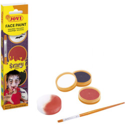 MAQUILLAJE CREMA + ACCESORIOS SCARY caja 3 BOTES 8ML JOVI