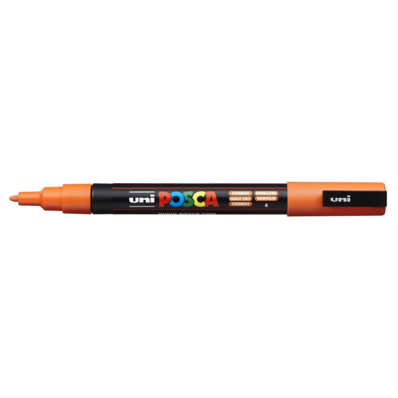 MARCADOR UNI-BALL POSCA PC-3M PUNTA REDONDA 0,9-1,3MM NARANJA -4-